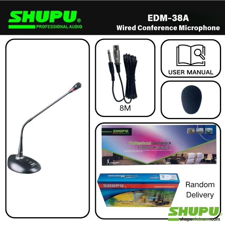 Micro cổ ngỗng độ nhạy cao Shupu EDM-38A Micro cổ ngỗng độ nhạy cao Shupu EDM-38A.png