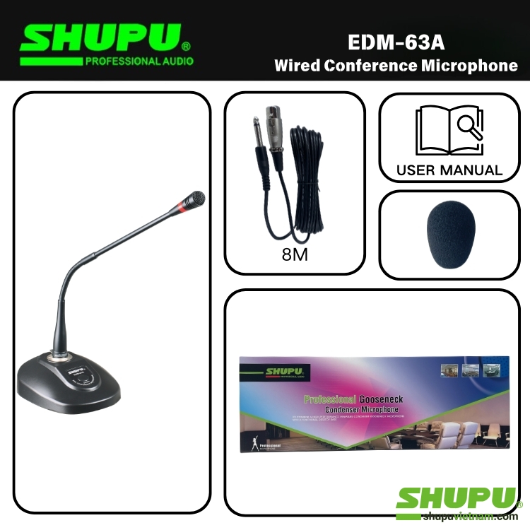 Micro cổ ngỗng độ nhạy cao Shupu EDM-63A Micro cổ ngỗng độ nhạy cao Shupu EDM-63A.png