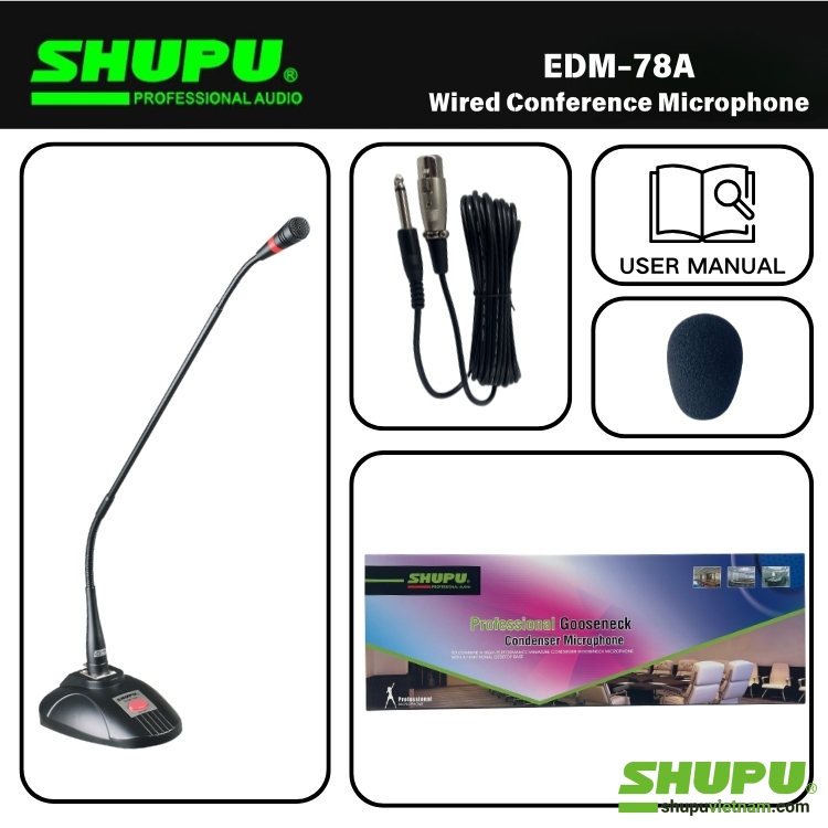 Micro cổ ngỗng độ nhạy cao Shupu EDM-78A Micro cổ ngỗng độ nhạy cao Shupu EDM-78A